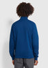 Farah Jim Half Zip Sweater Blue